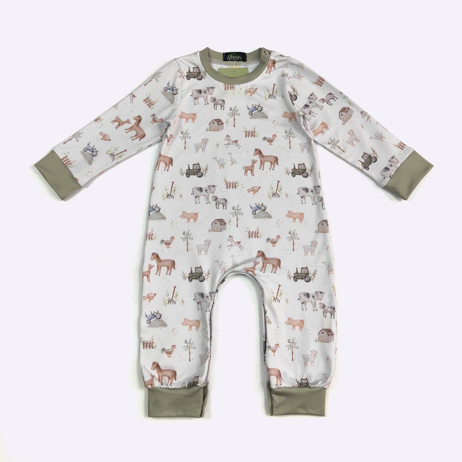 LS Sage Farm Boy Romper