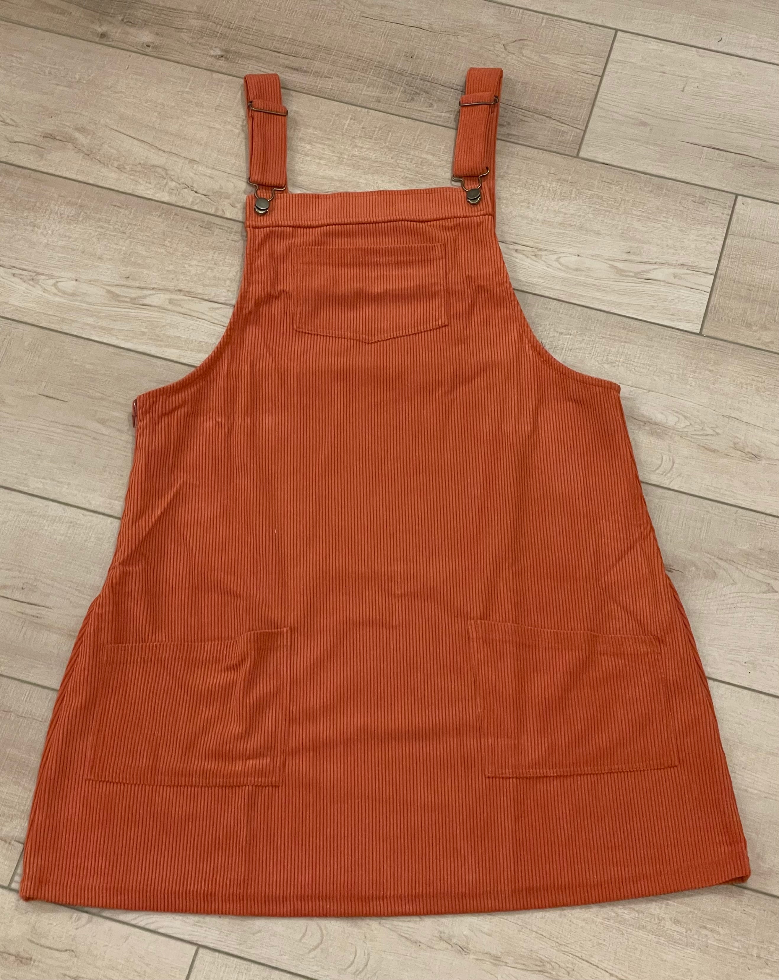 Corduroy Overall Dress