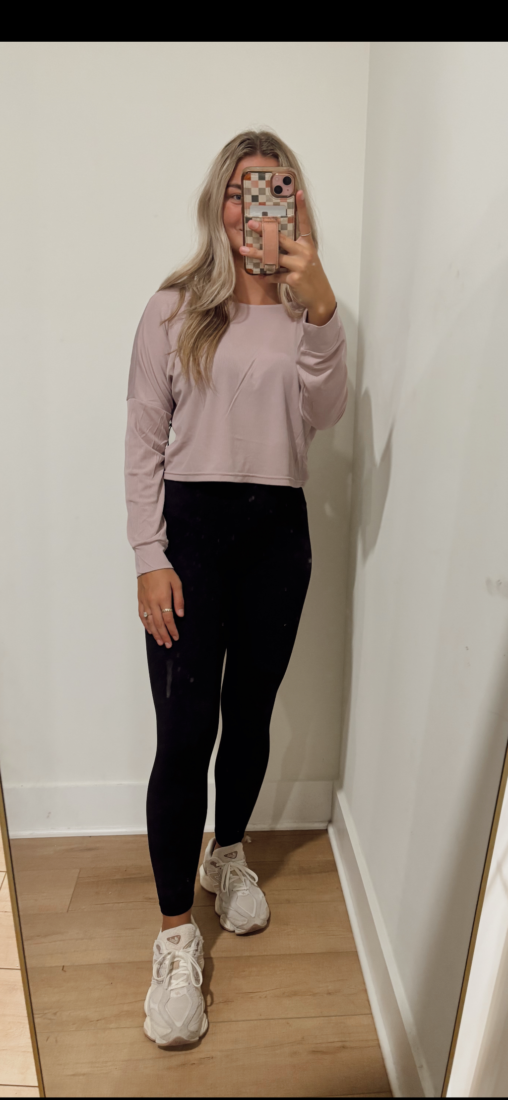 Long Sleeve Twist Back Crop Top