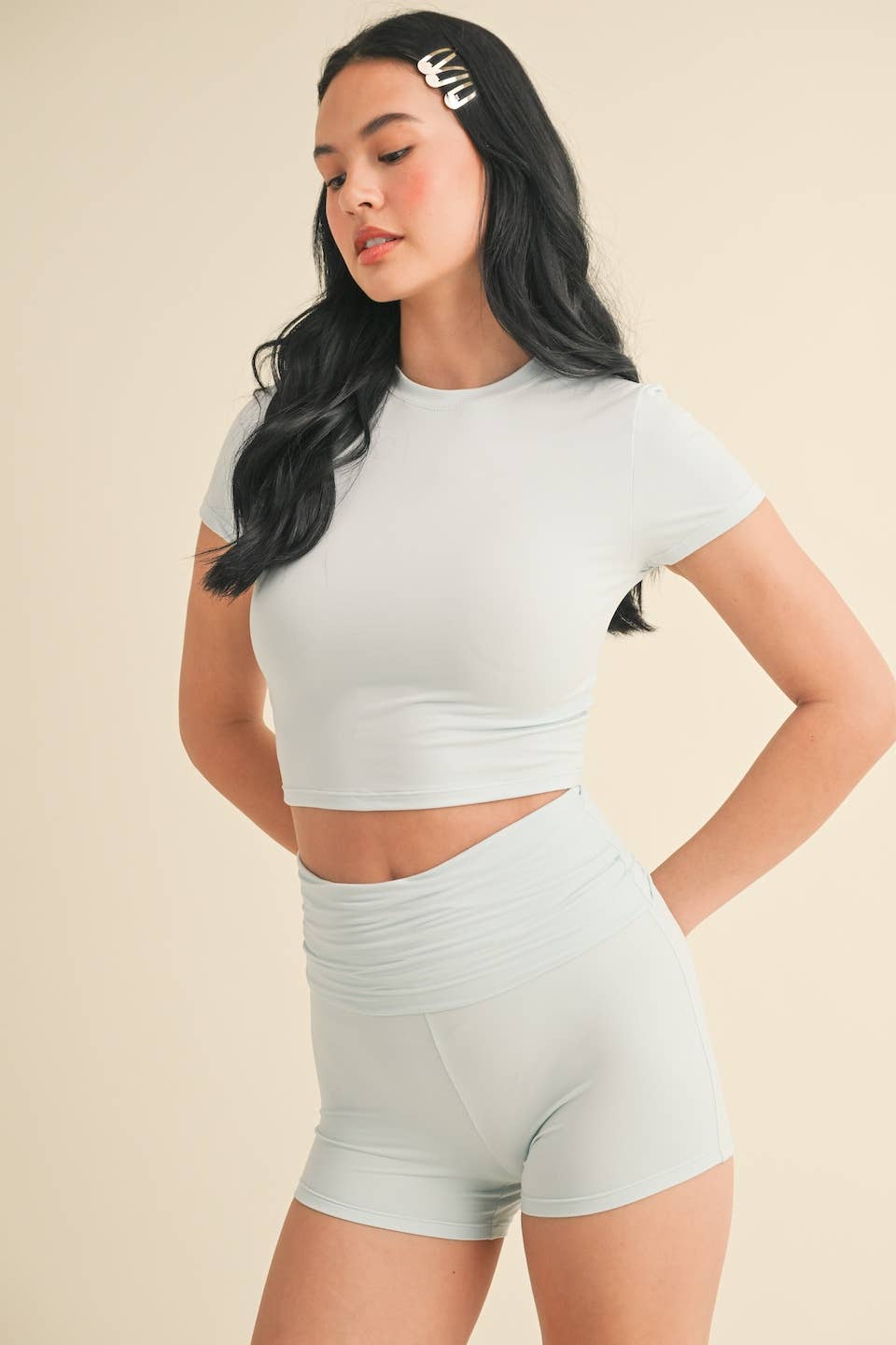 Soft Knit Jersey Crewneck Tee